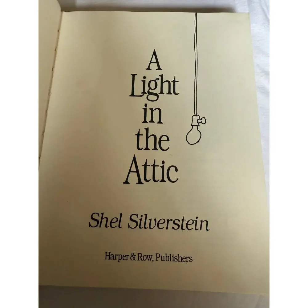 A Light In The Attic - Shel Silverstein - Snake Eye Music 1974 Edition Hardcover